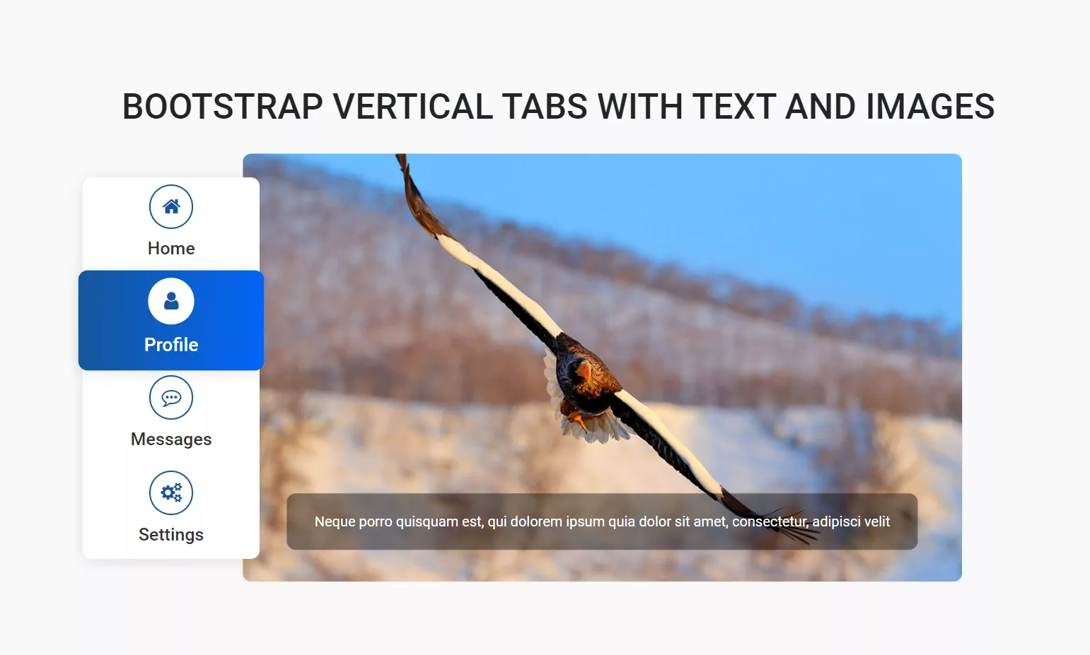 Bootstrap verticle tab Source Code and Demo