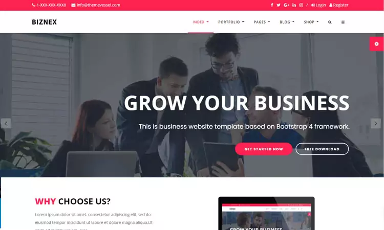 multipurpose business HTML template