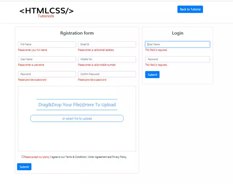 javascript form