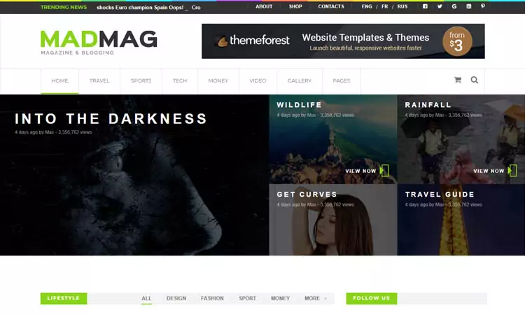 Free html responsive template
