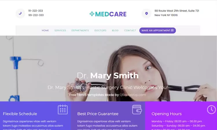 Medcare html template 
