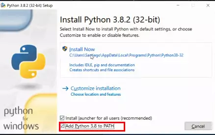 Python installation process