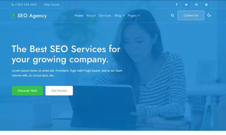 SEO website html css template